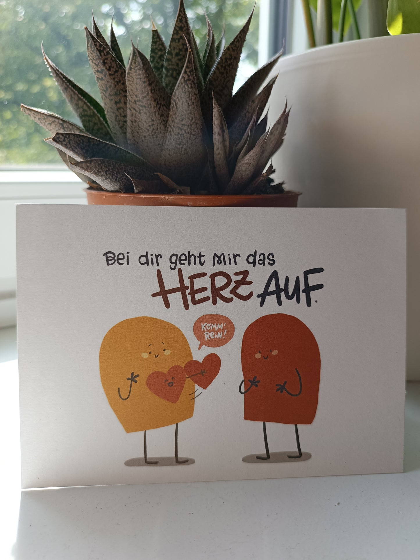Kartenset & Aufkleber "Ich mag Dich"