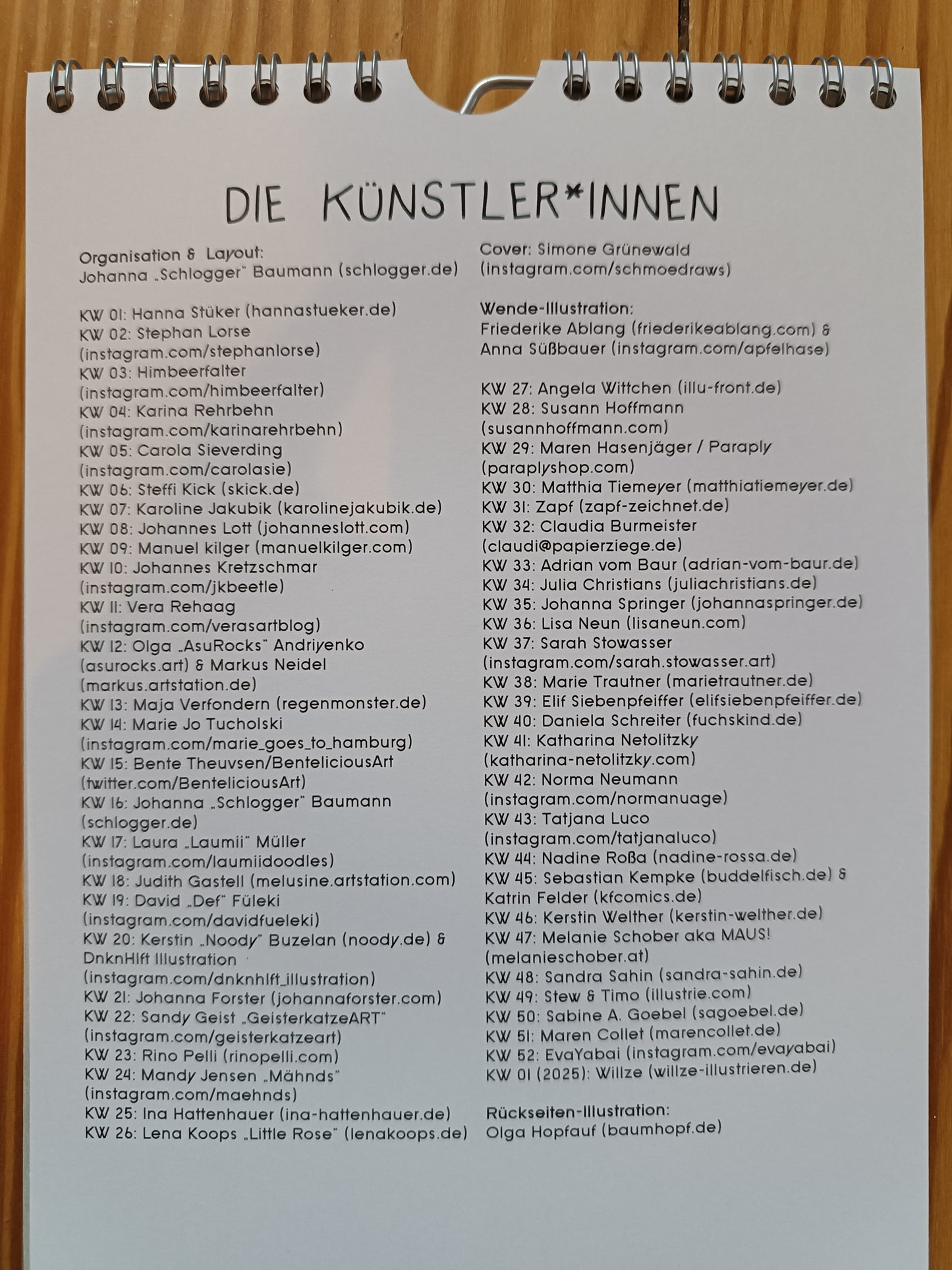 "2024, Fuck Yeah!" Wochenkalender