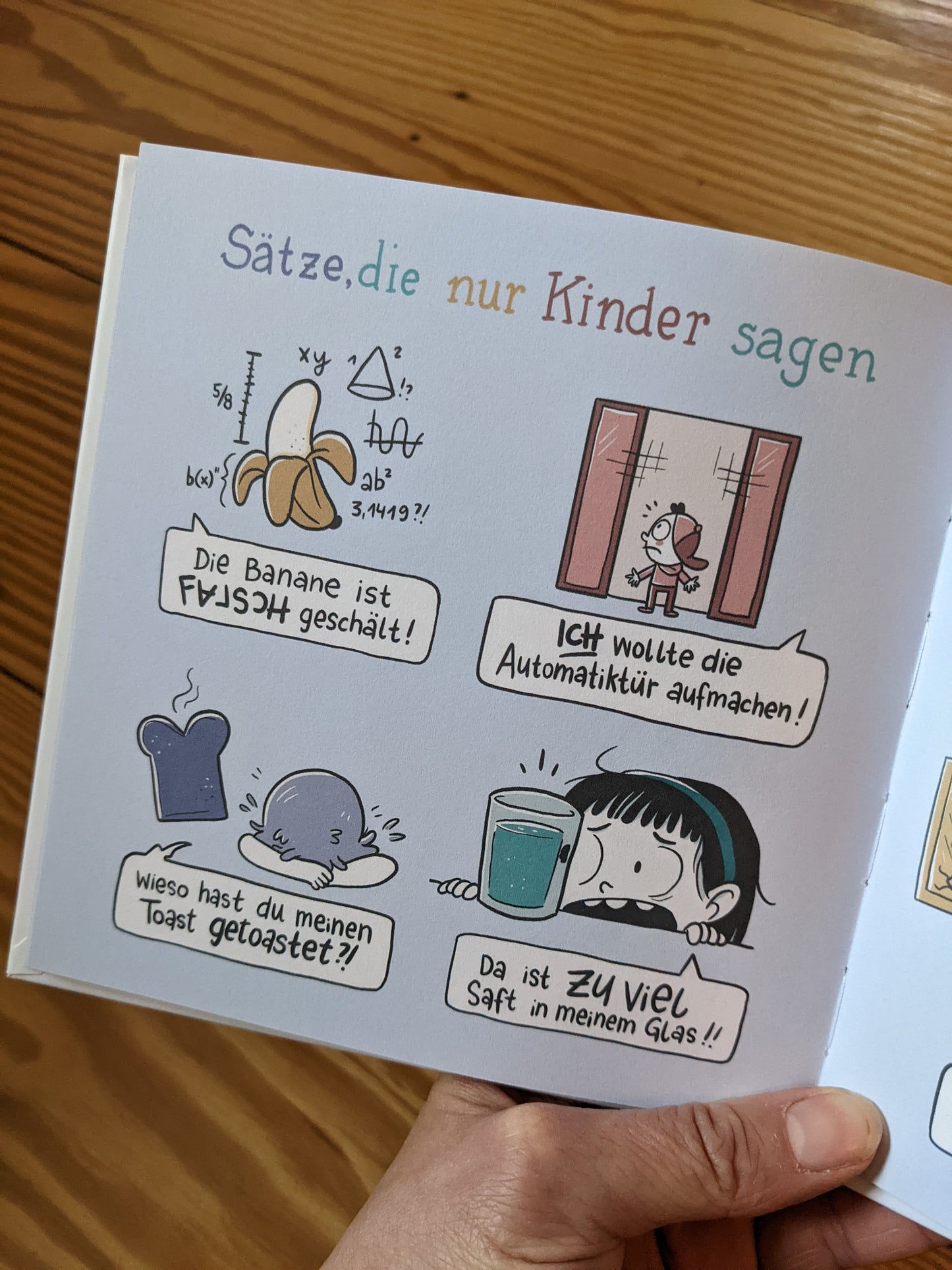 Buch "Hör auf an der Scheibe zu lecken - Sätze die nur Eltern sagen"
