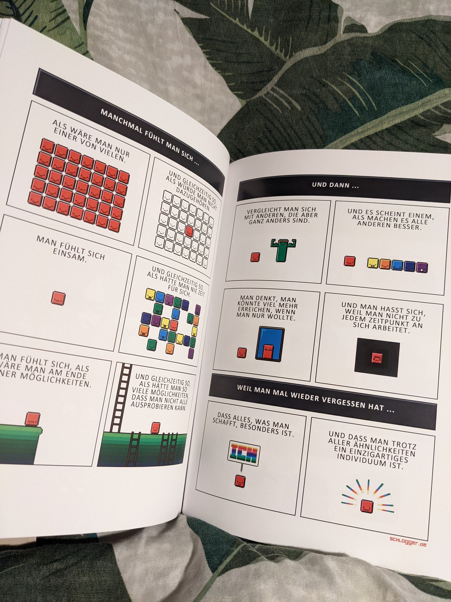 Buch "Gehirnfürze - Kleine Comics" + Stickerbogen