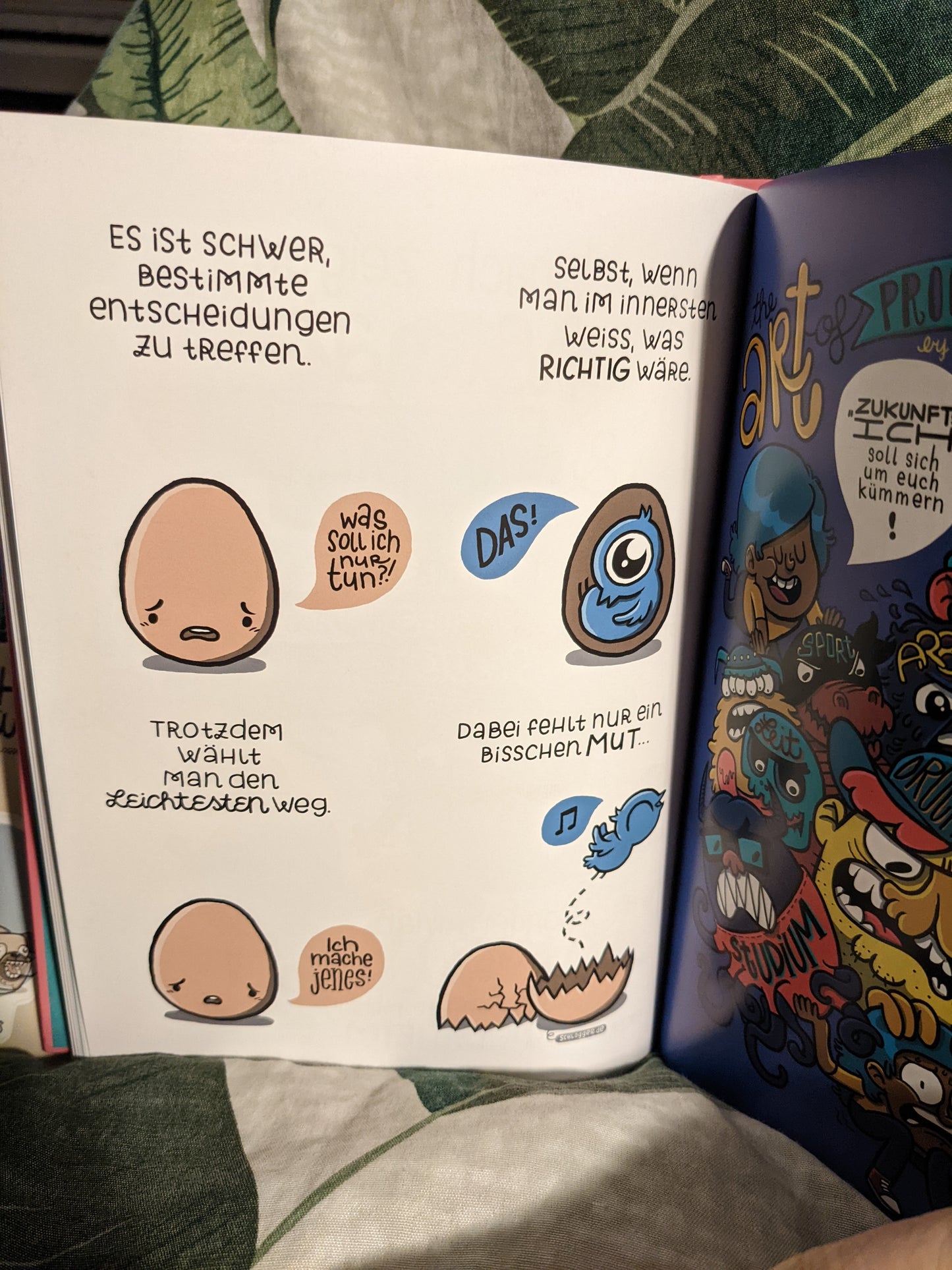 Buch "Gehirnfürze - Kleine Comics" + Stickerbogen