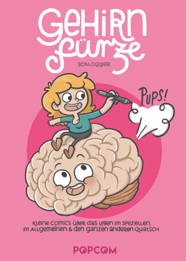 Buch "Gehirnfürze - Kleine Comics" + Stickerbogen