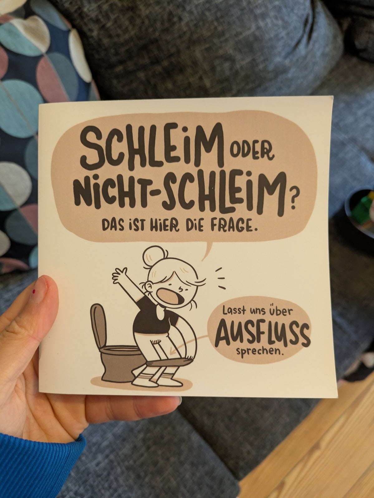 Heft "Schleim oder Nicht-Schleim" Comics über den Vaginal-Ausfluss