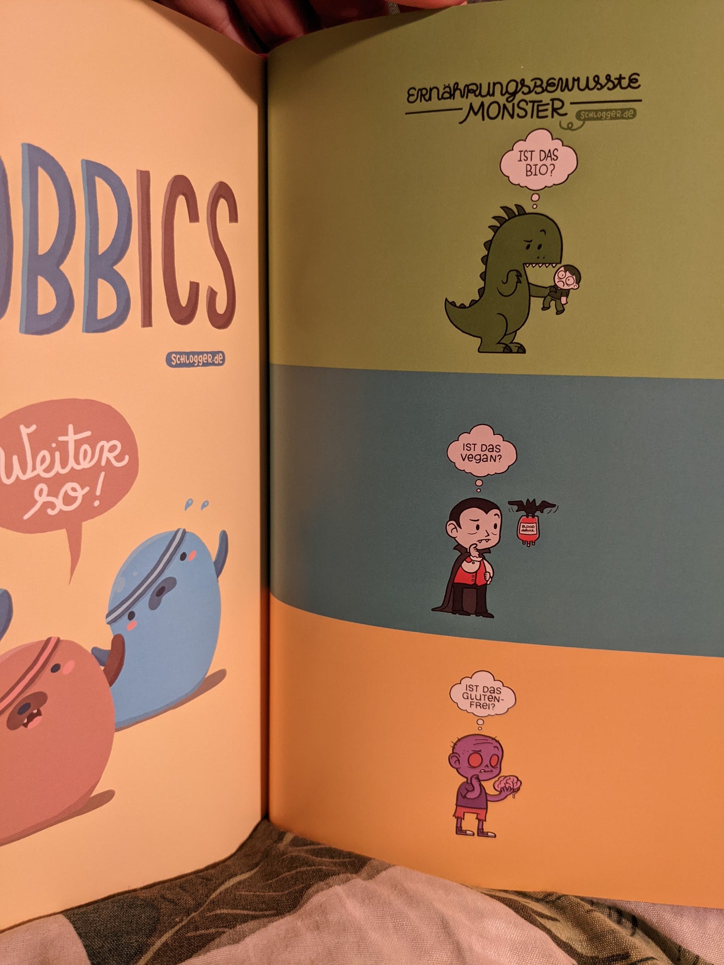 Buch "Gehirnfürze - Kleine Comics" + Stickerbogen